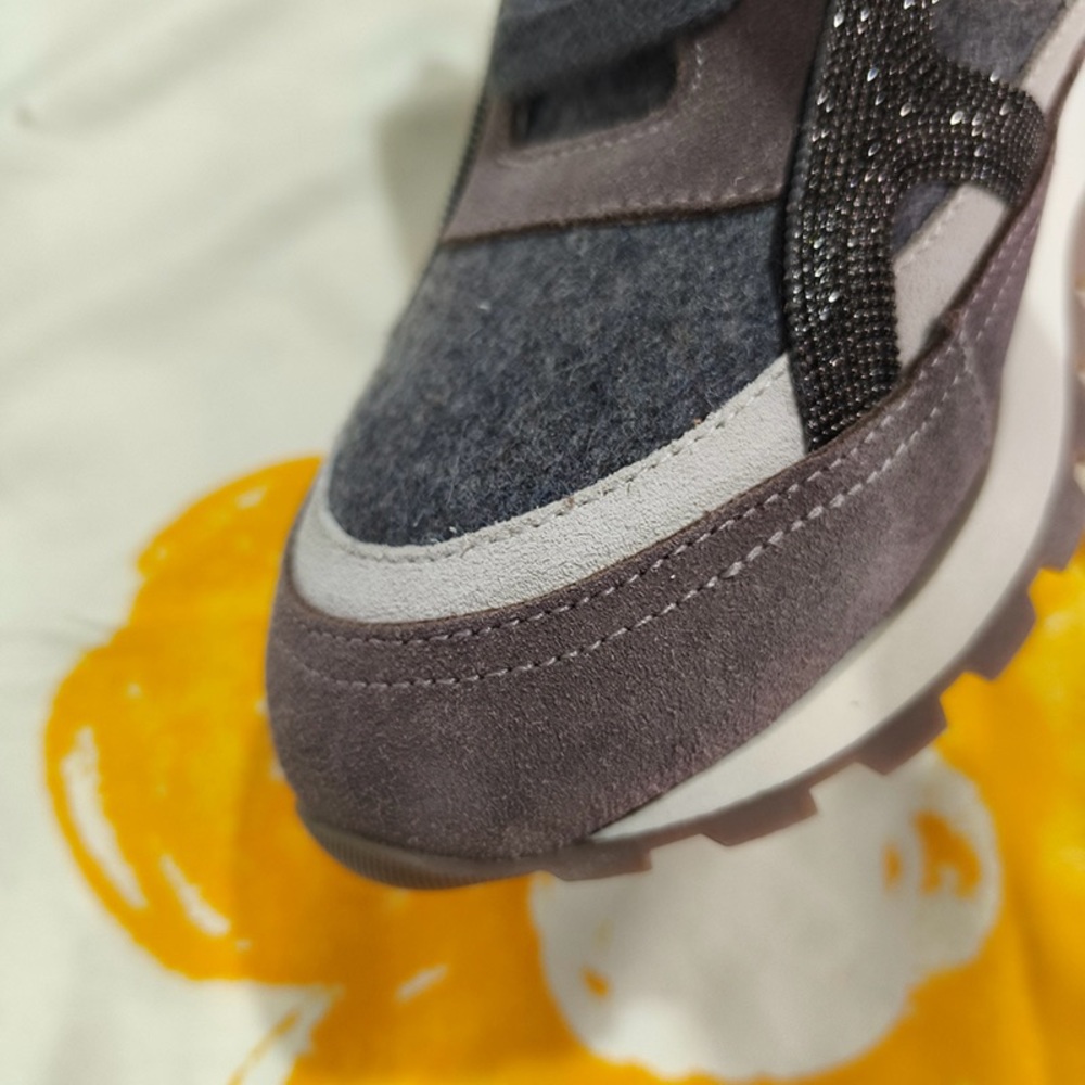 Brunello Cucinelli Wool-Lined Sneakers - Picture 3 of 8